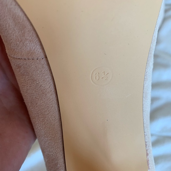BRAND NEW Beige suede heels - Picture 2 of 2
